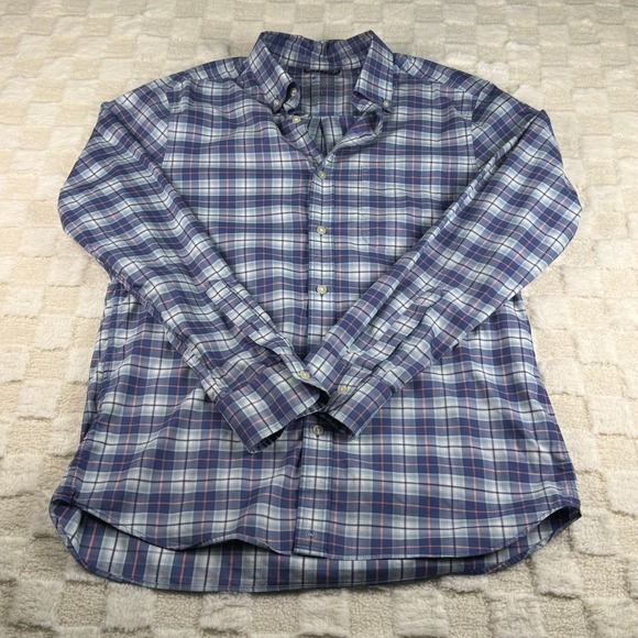 Vineyard Vines Other - Vineyard Vines On-The-Go Performance Shirt Mens Small Blue Pink Plaid brrr S
